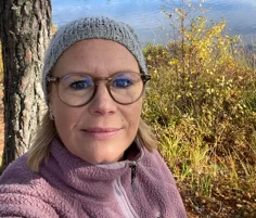 Läraren Erika Sandberg Offesson, som undervisar på Allmän kurs Friluftsliv.