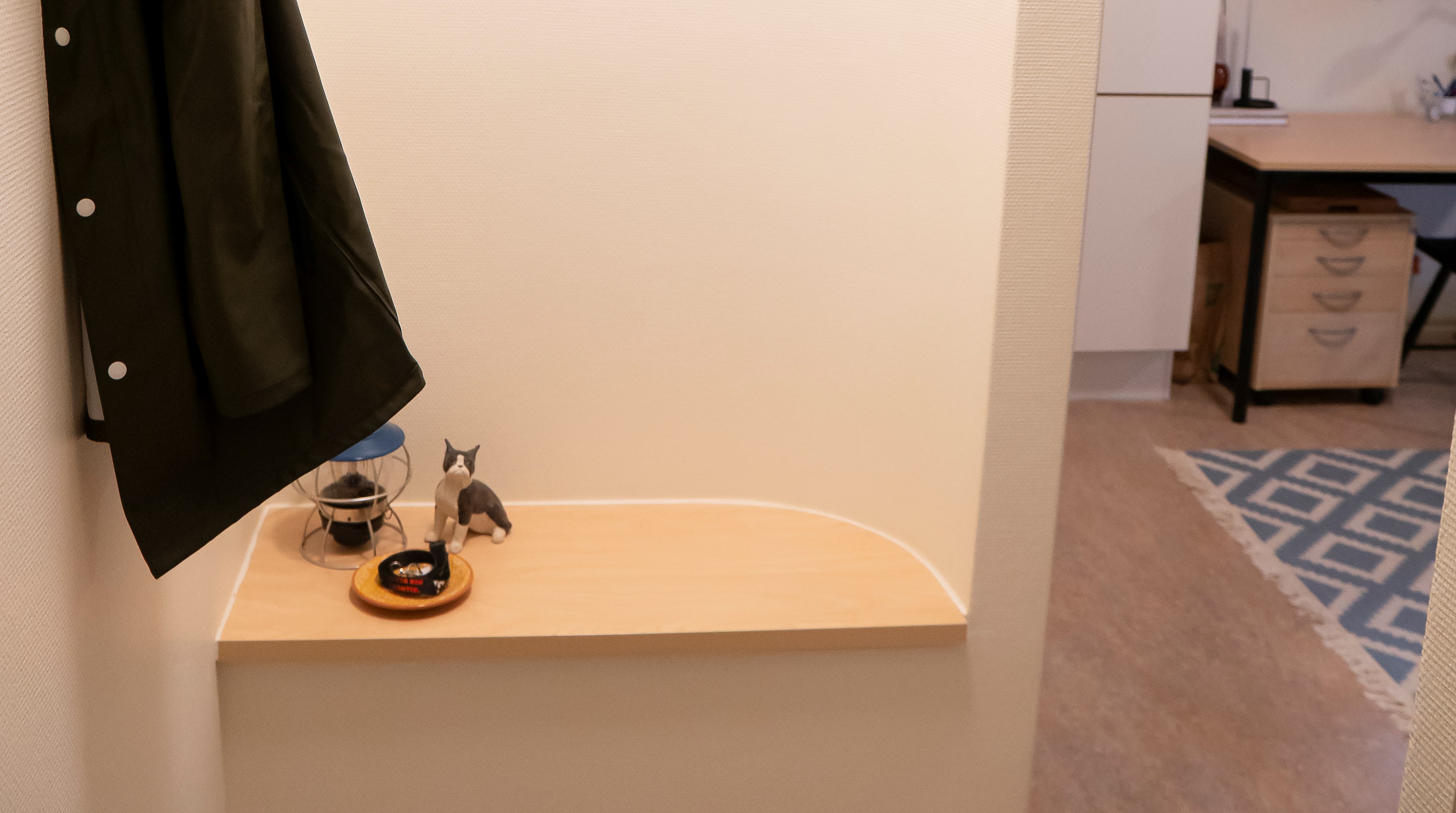 Entrén till ett dubbelrum på Lillebo, Dalslands folkhögskola i Färgelanda.