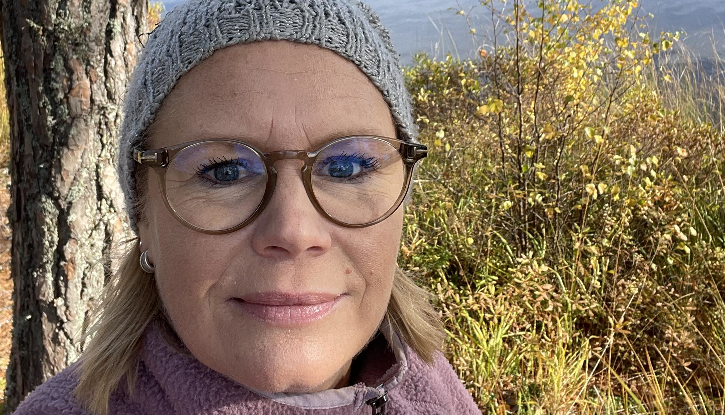 Läraren Erika Sandberg Offesson, som undervisar på Allmän kurs Friluftsliv.